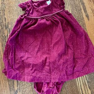 Carter’s - Burgundy Corduroy Holiday Dress - 18 M